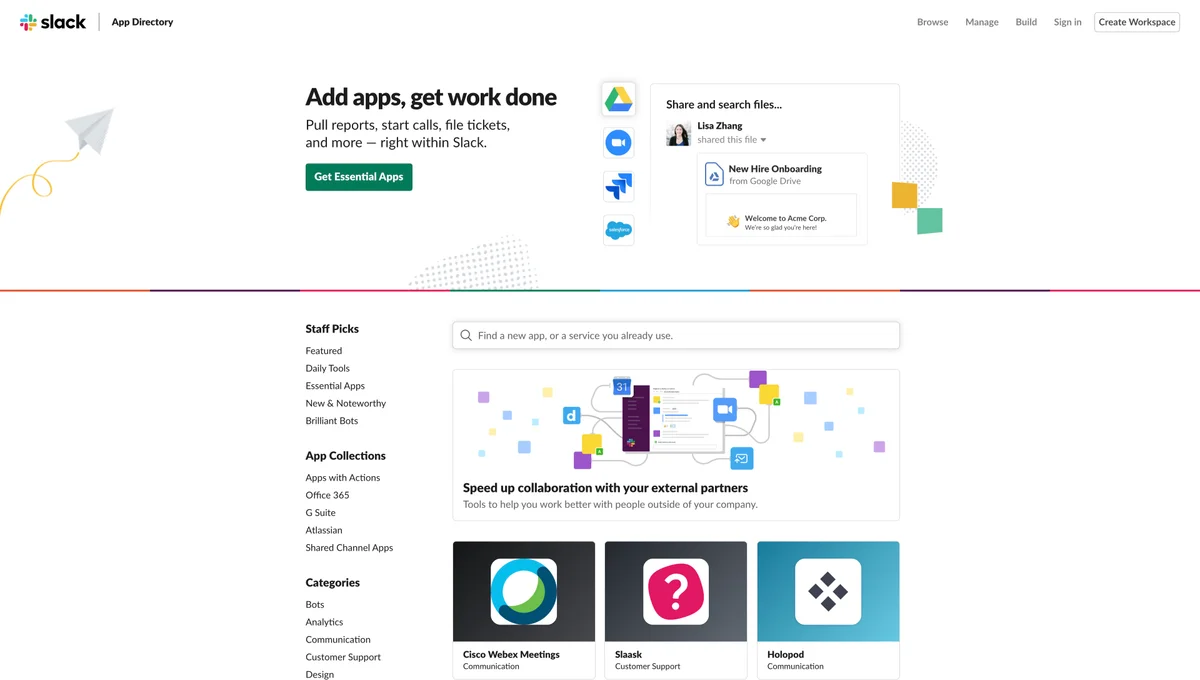 Slack Inc. marketplace screenshot