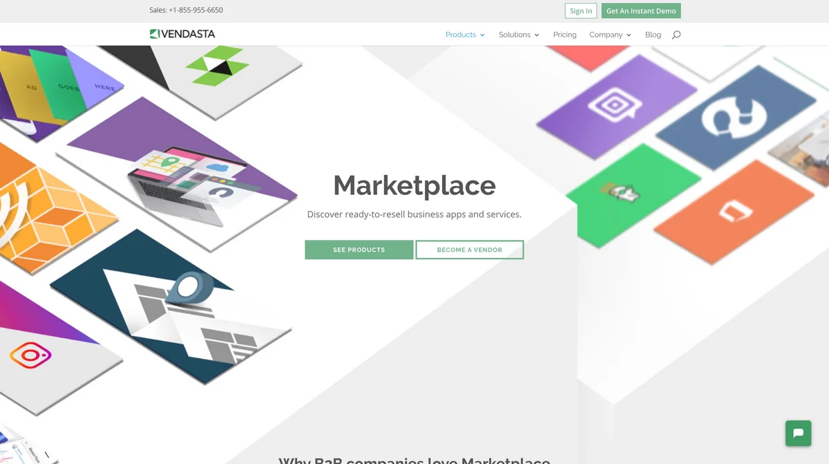 Vendasta marketplace screenshot